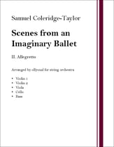 Scenes from an Imaginary Ballet, II. Allegretto Orchestra sheet music cover